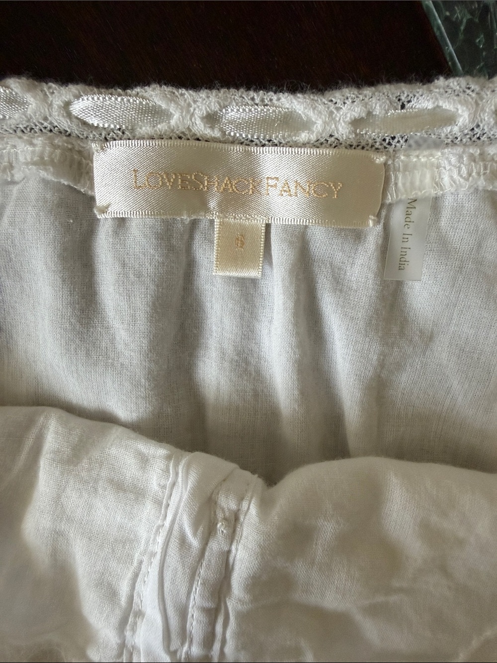 LoveShackFancy  Lace-Trim Dress - Picture 13 of 14